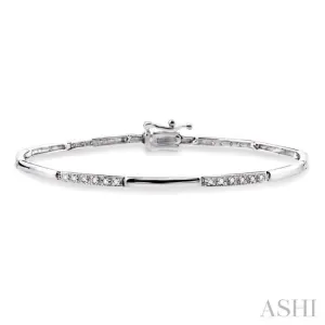 1/4 Ctw Single Cut Diamond Bracelet in 14K White Gold