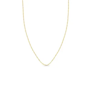 14k Gold Tube Bar Chain Necklace