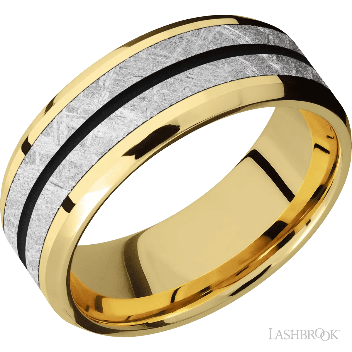 14K Yellow Gold with Polish, Polish Finish - 8MM