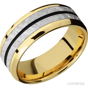 14K Yellow Gold with Polish, Polish Finish - 8MM