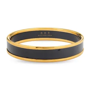 Black & Gold Enamel Bangle