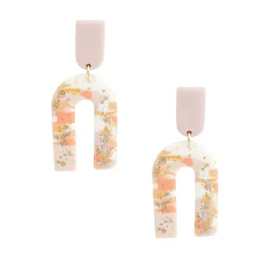 Buy Women's Dangle Earrings: Pink Down U Design