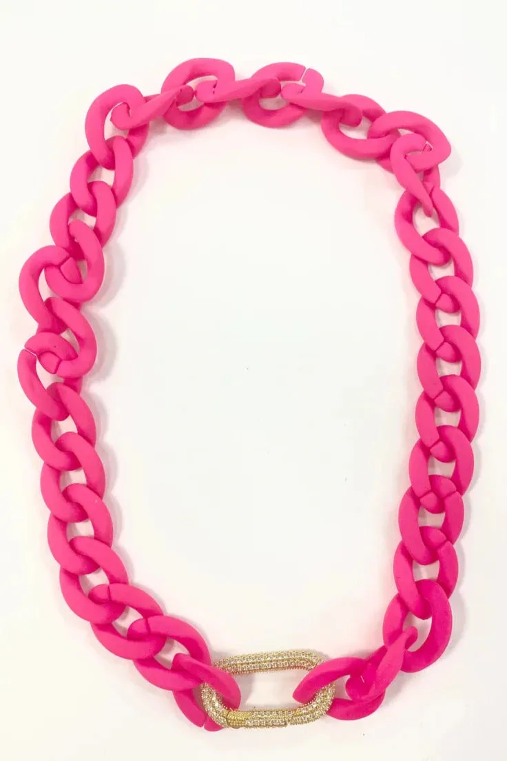 Cabana Necklace - Hot Pink