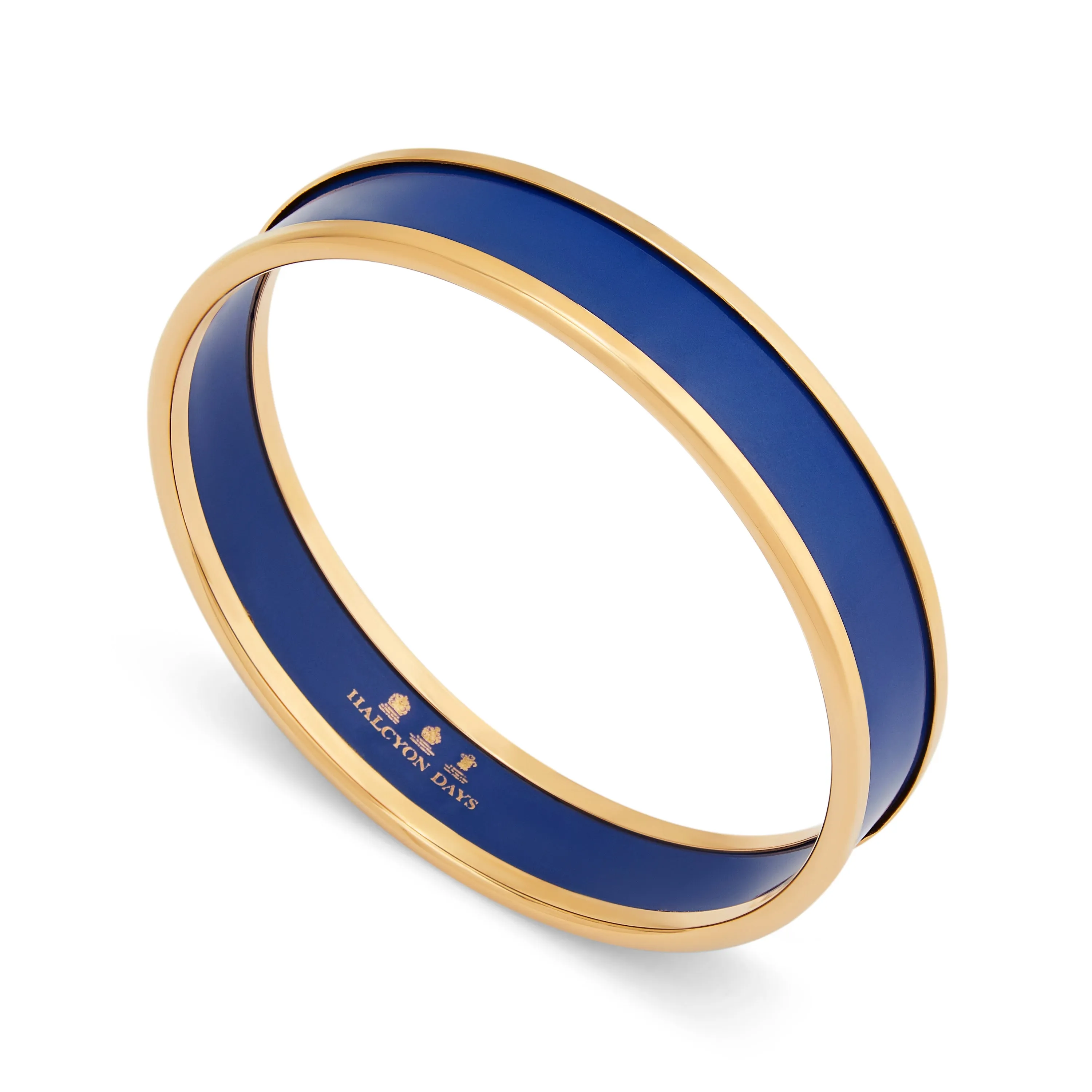 Cobalt & Gold Enamel Bangle