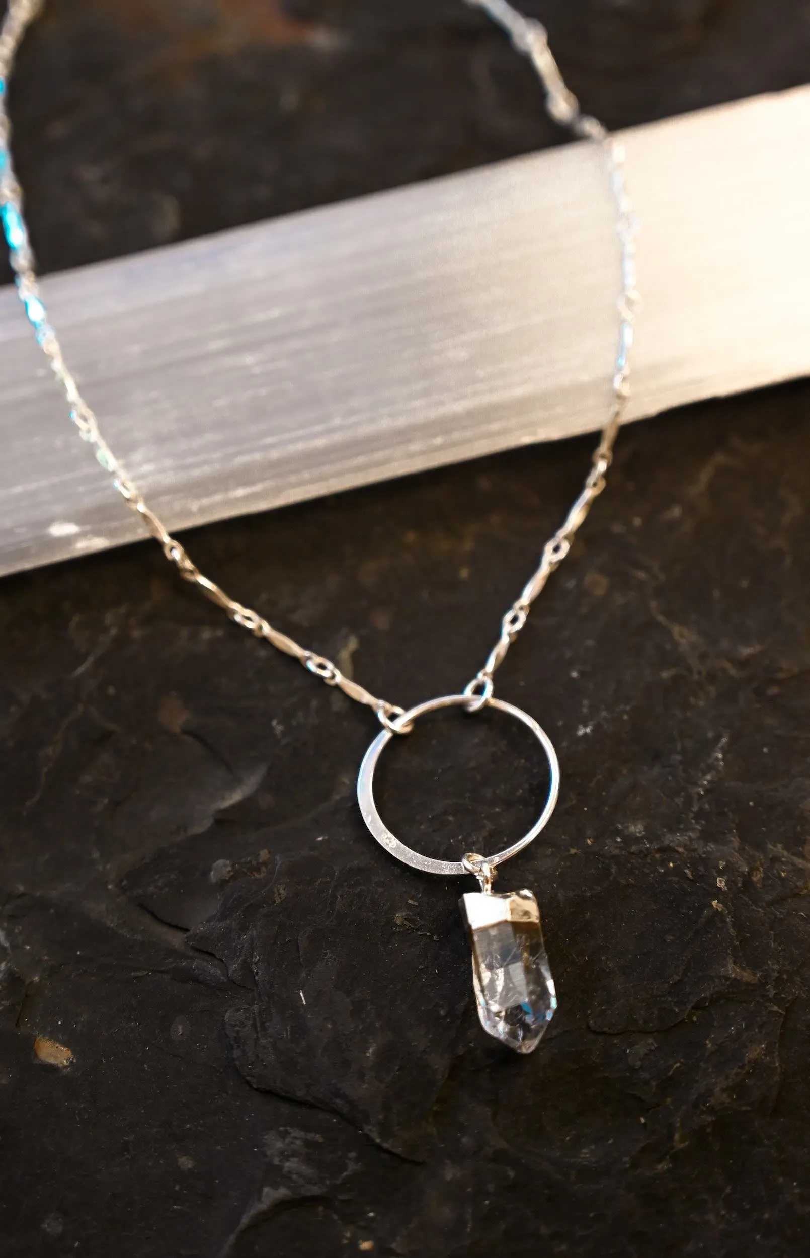 Dream Chaser Quartz Silver Necklace