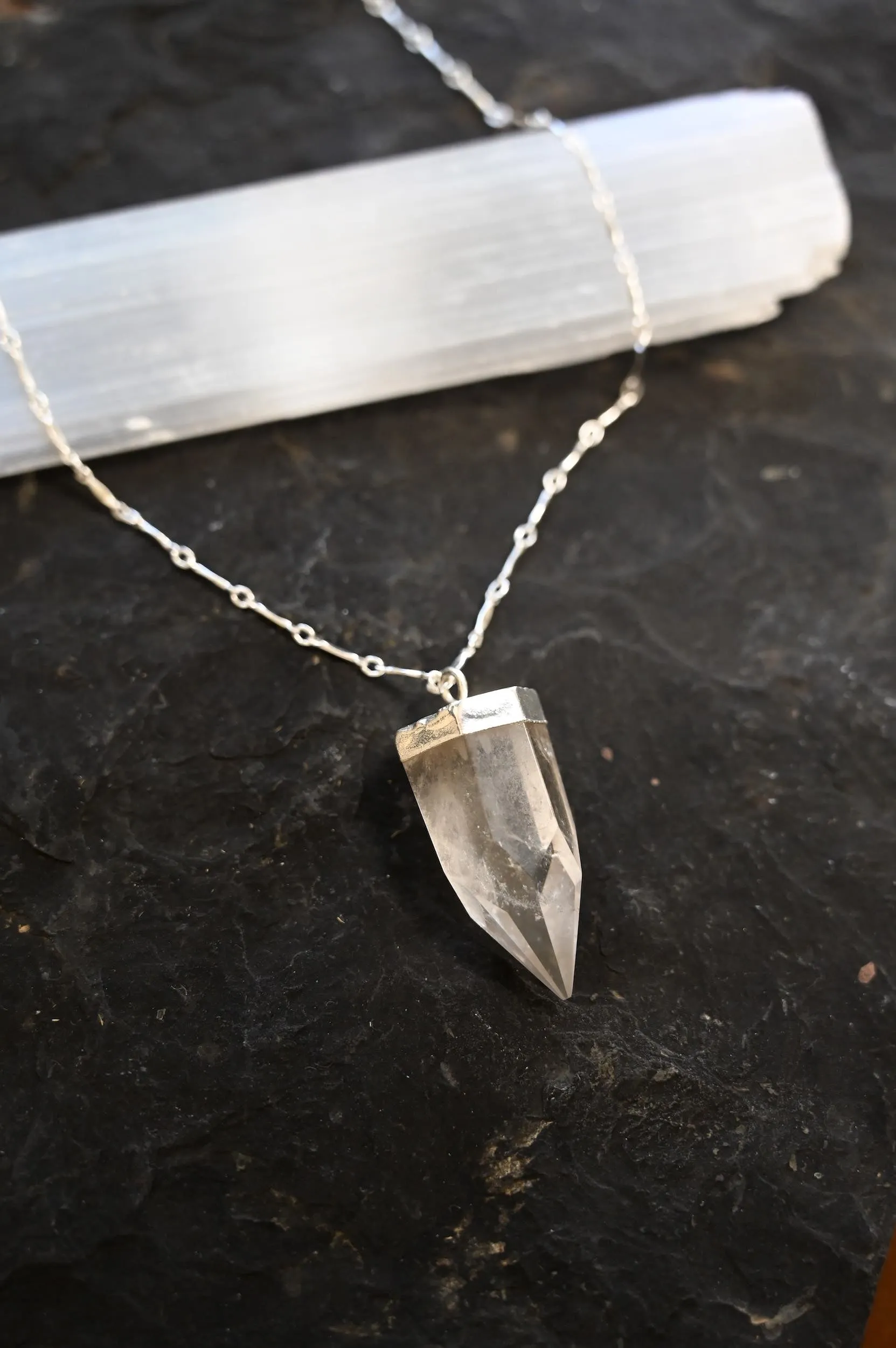 Dream Mountain Quartz Point Necklace