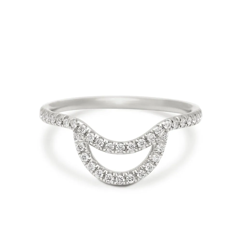 Eleonore Pave Helios Band - 14k Gold & White Diamonds