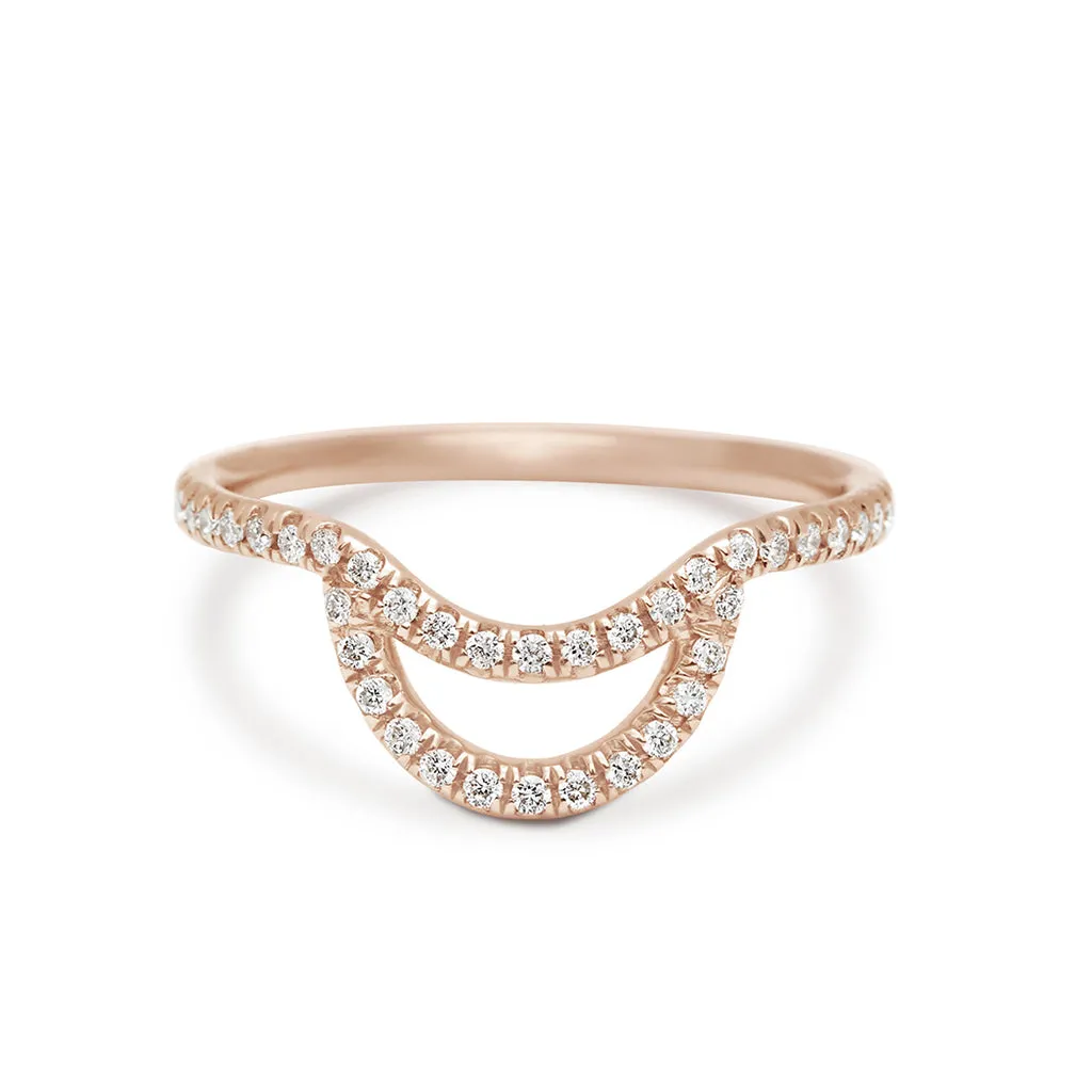 Eleonore Pave Helios Band - 14k Gold & White Diamonds