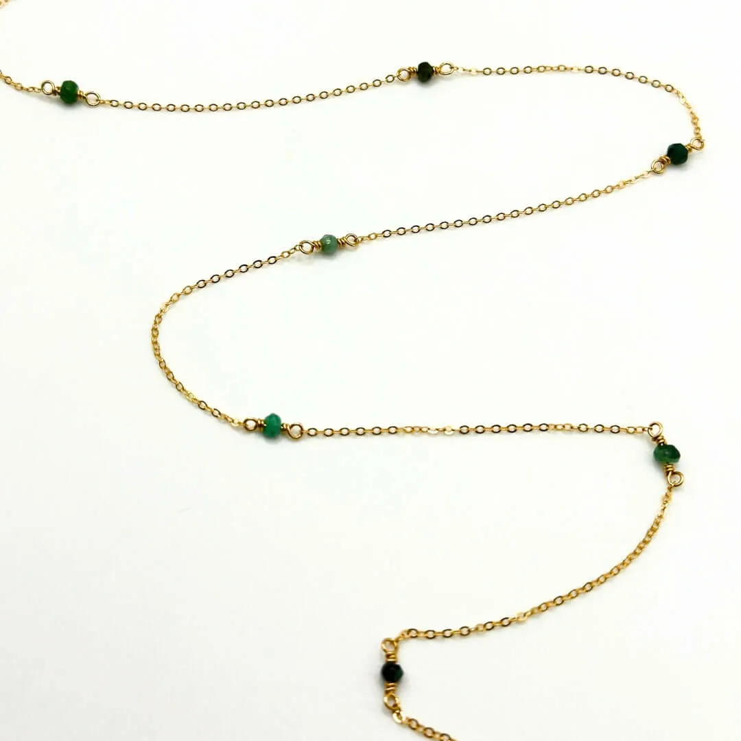 Emerald Gemstone Chain