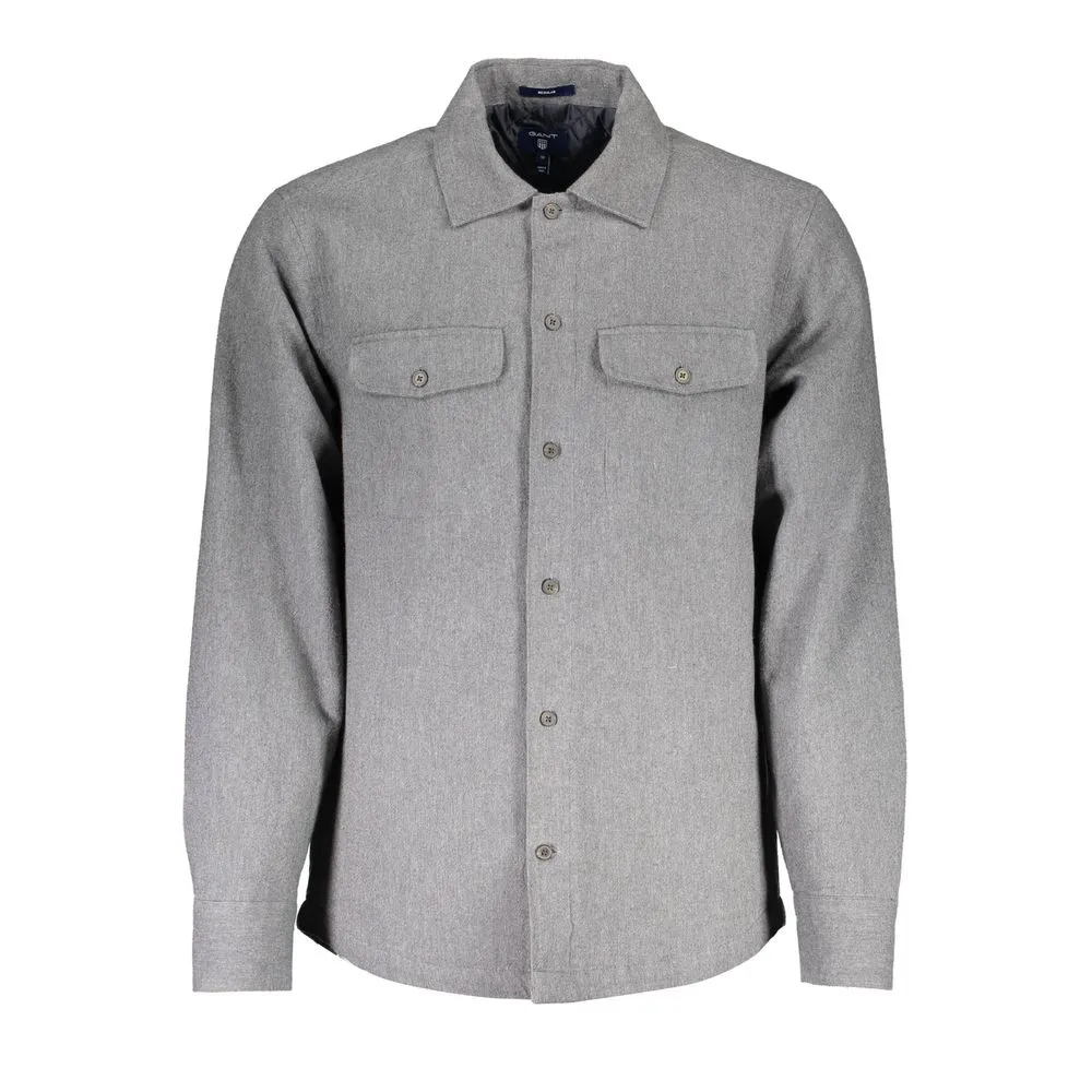 Gant Gray Cotton Men Shirt