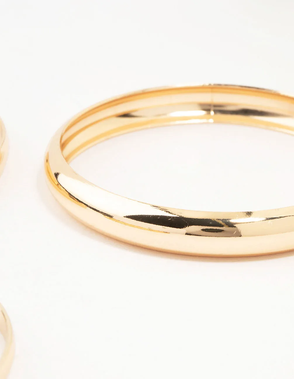 Gold Thick Bangles 3-Pack