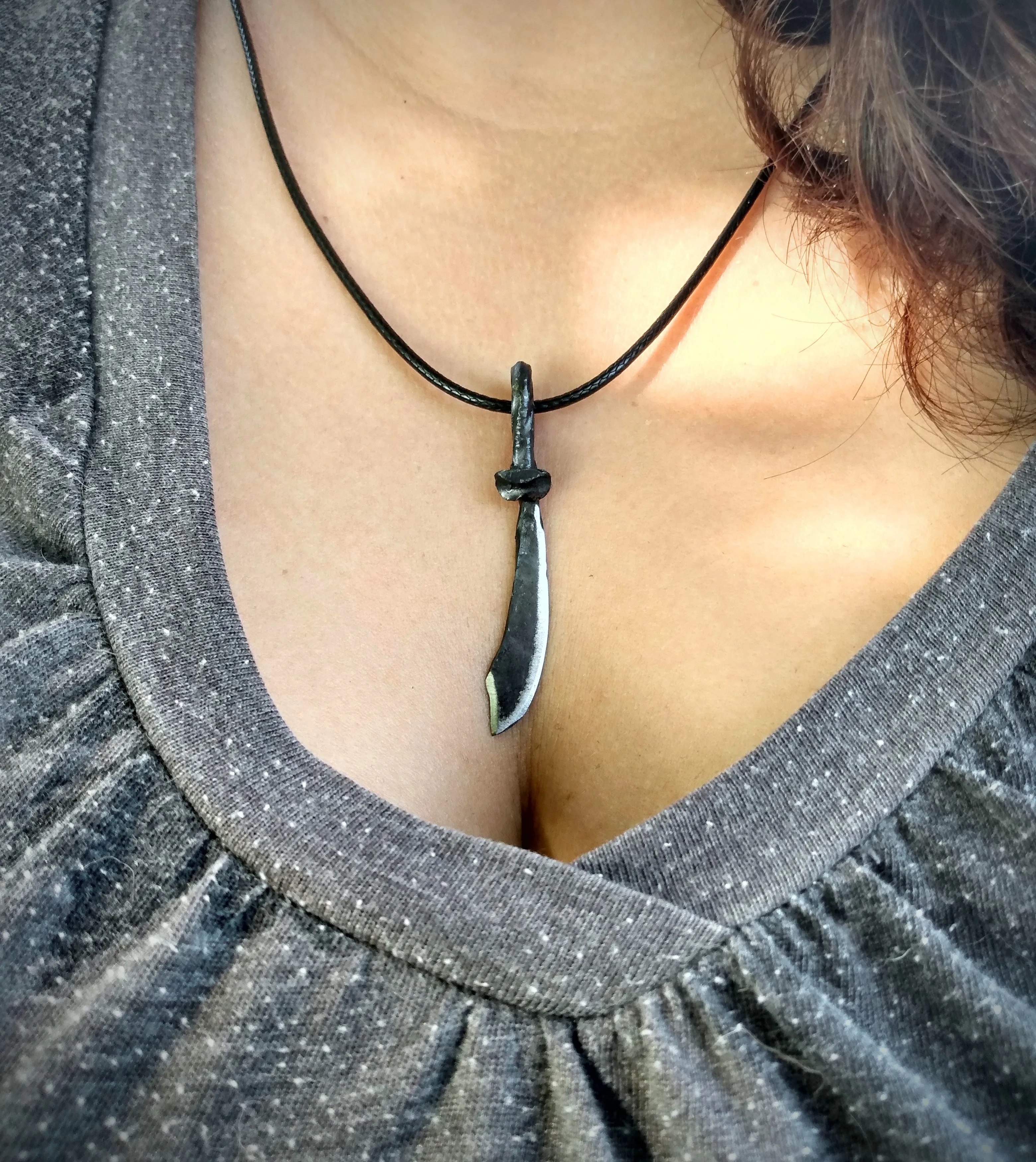 Hand Forged Sword Necklace