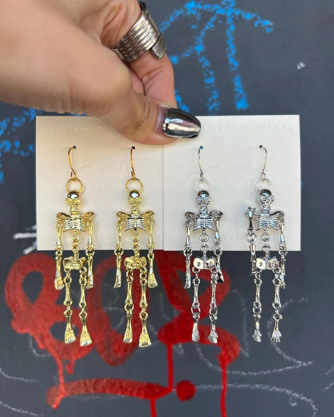 Handmade Skeleton Earrings