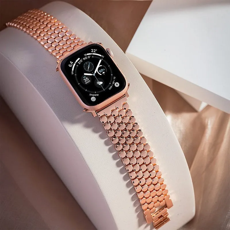 Honeycomb Stainless Steel Apple Watch Strap