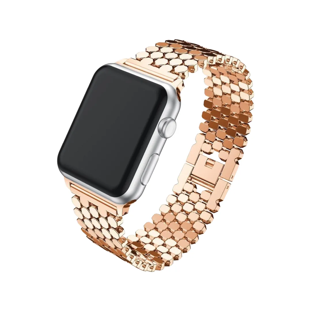 Honeycomb Stainless Steel Apple Watch Strap