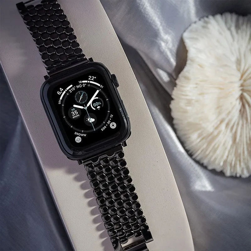 Honeycomb Stainless Steel Apple Watch Strap