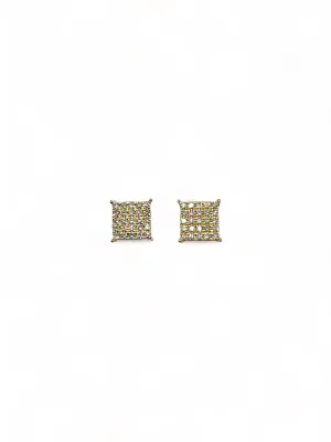 ILLUSION DIAMOND SQUARE EARRINGS