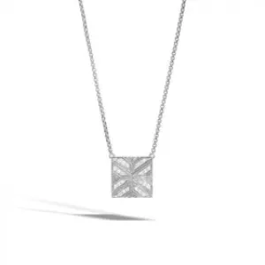 JOHN HARDY SILVER MODERN CHAIN WOMEN'S DIAMOND NECKLACE