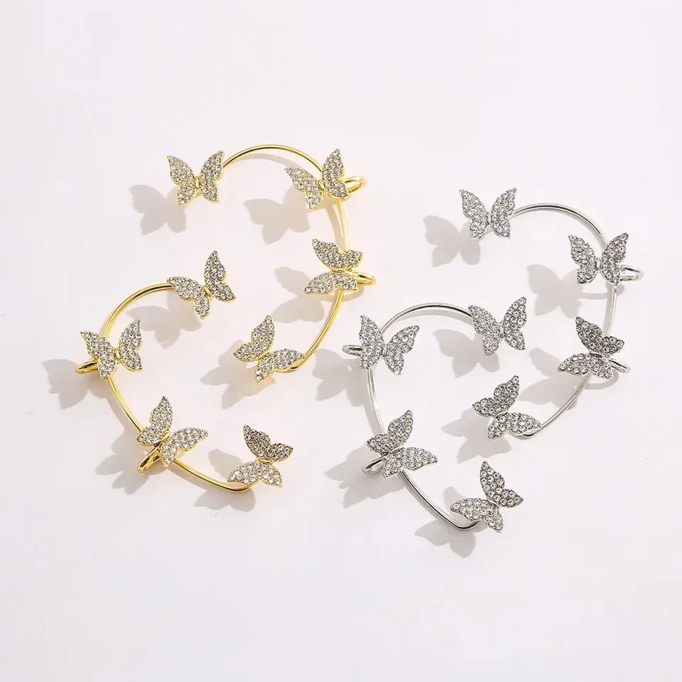 Korean Butterfly Ear Cuffs