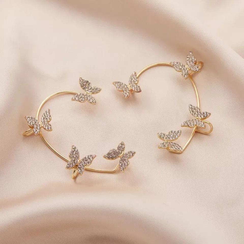 Korean Butterfly Ear Cuffs