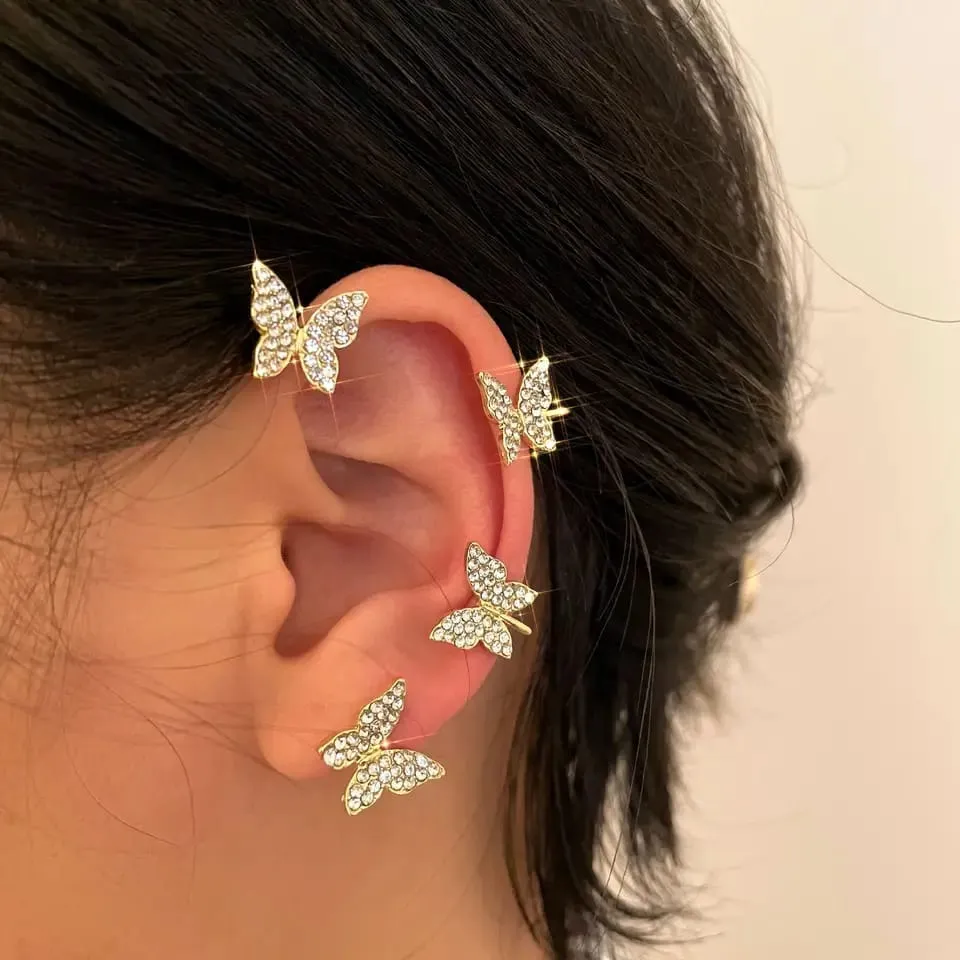 Korean Butterfly Ear Cuffs