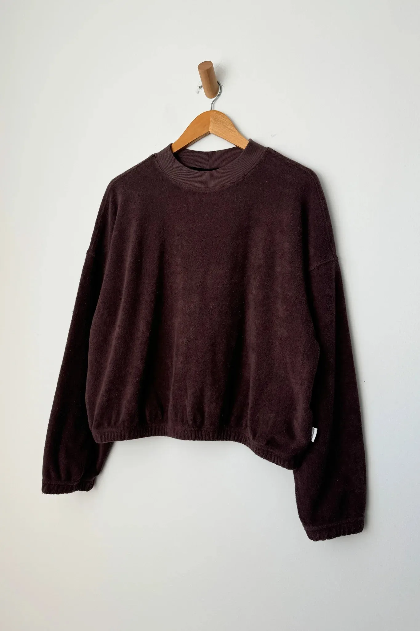 Le Bon Shoppe - Cotton Terry Daisy Long Sleeve Top (Chocolate)