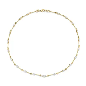 Marquise Diamond Station Necklace