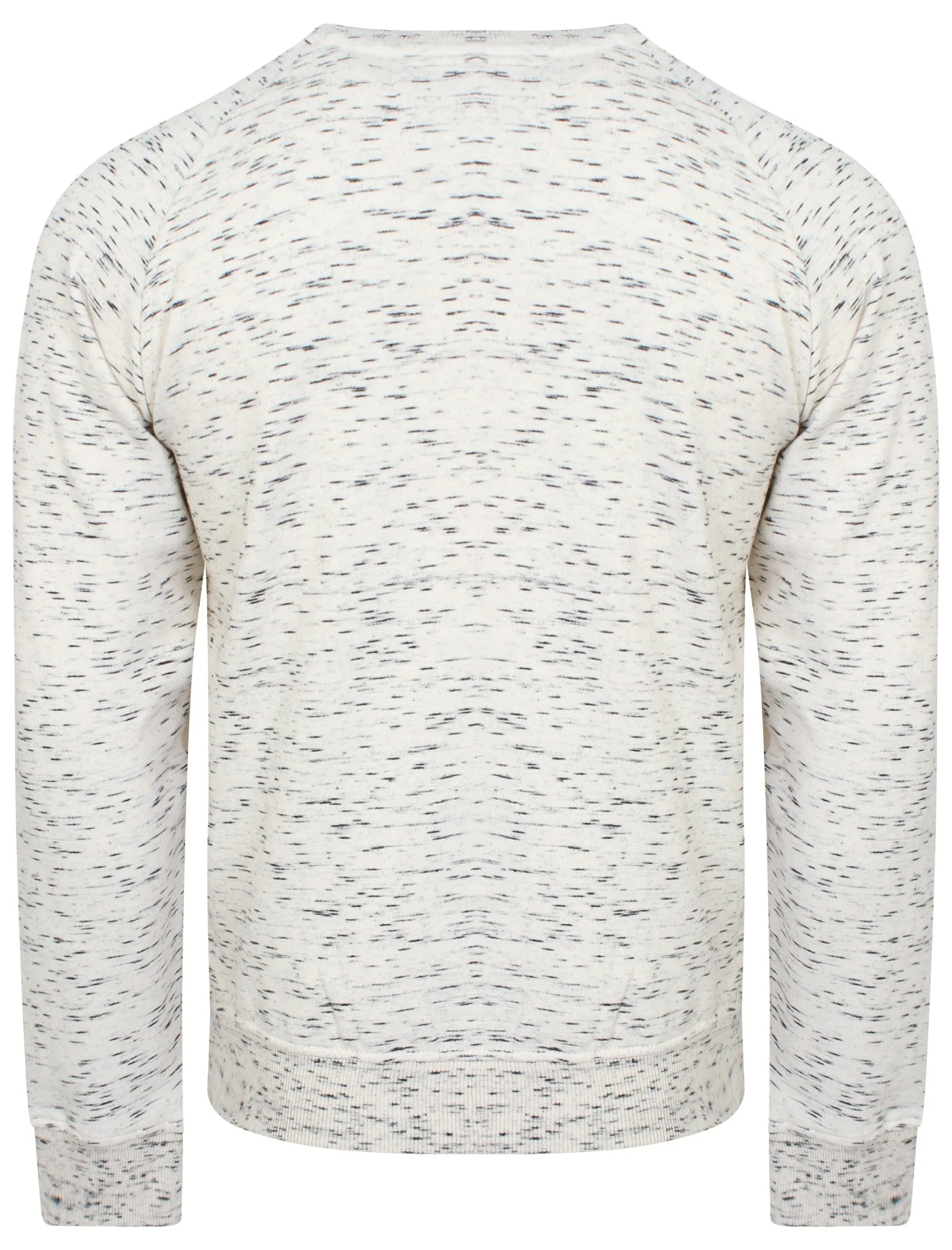 Mens Bryan Slub Sweatshirt in Cream Space Dye