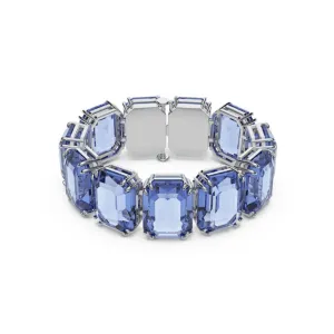 Millenia Octagon Cut Blue Rhodium Plated Bracelet 5638491