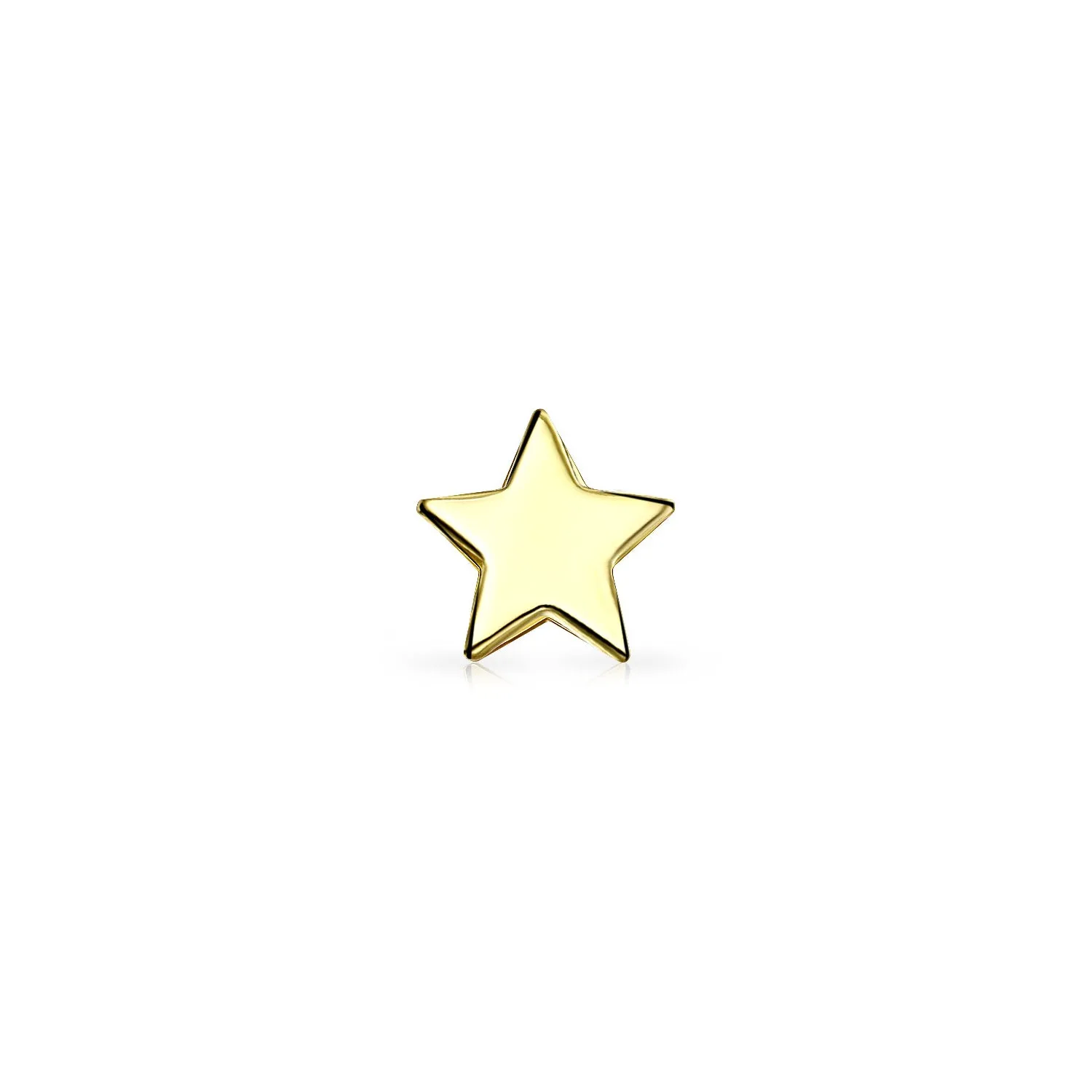 Minimalist 14K Gold Ear Cuff Cartilage Star Stud Earring for Helix and Daith