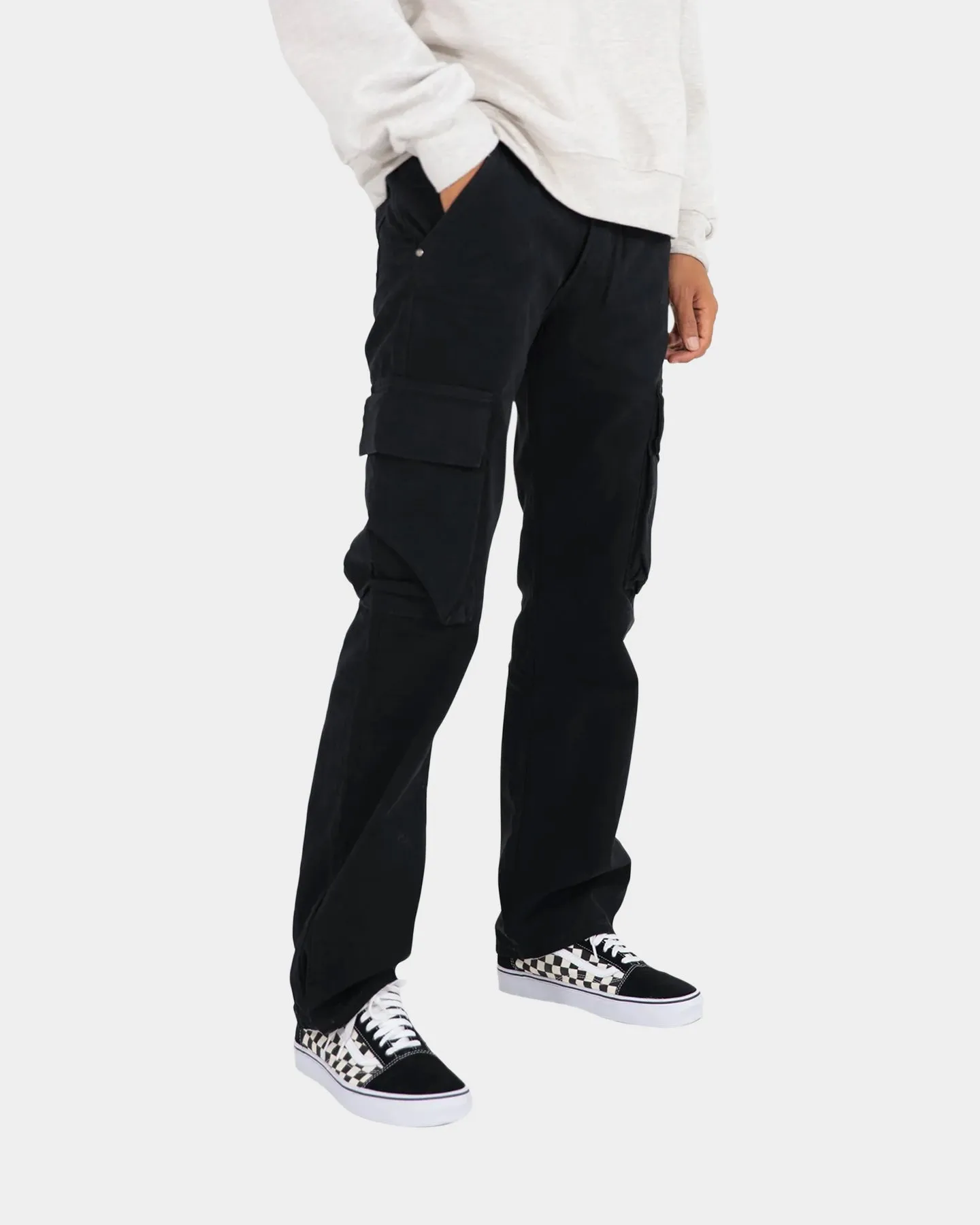 MNML V193 Cargo Snap Denim Jeans Black