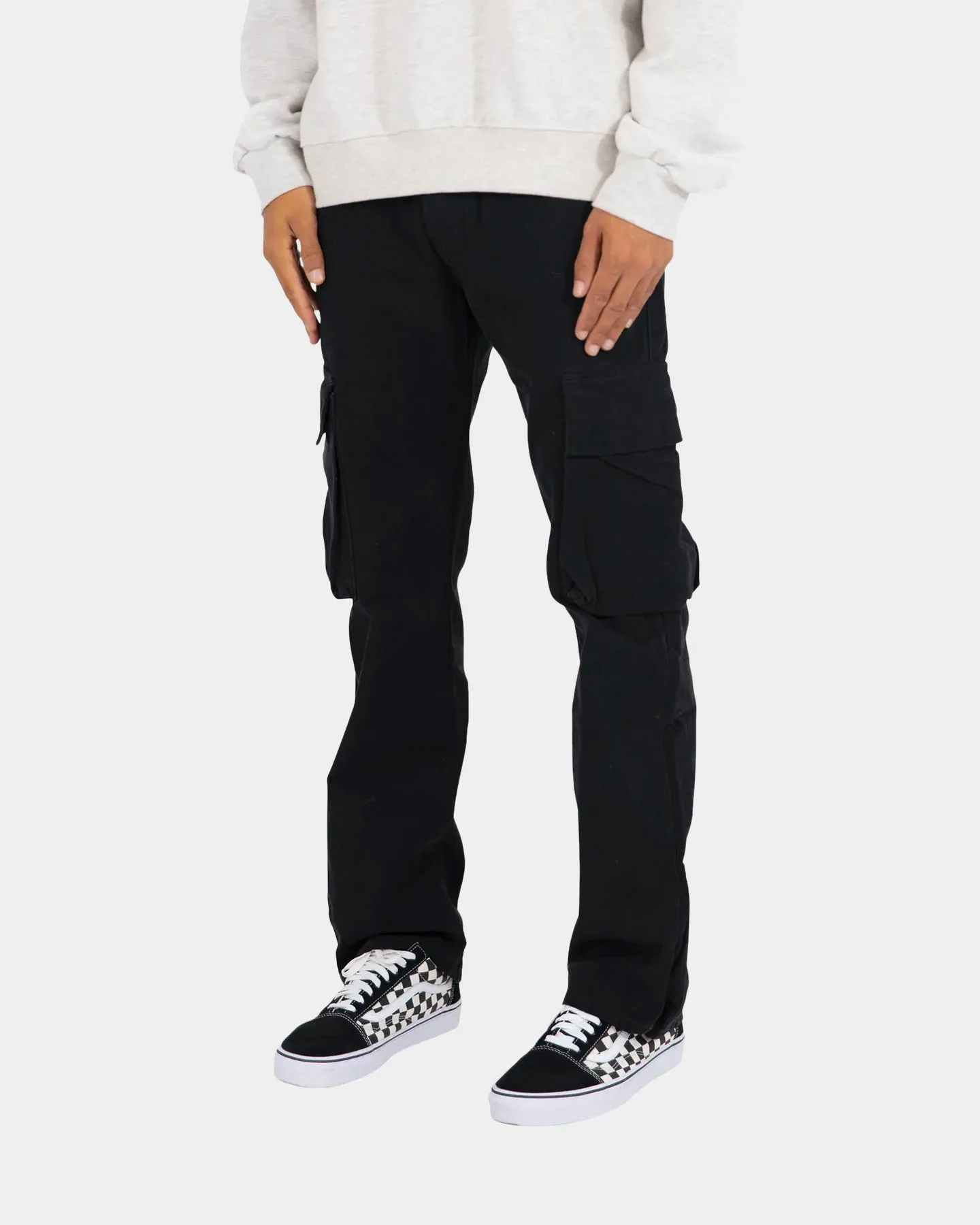 MNML V193 Cargo Snap Denim Jeans Black