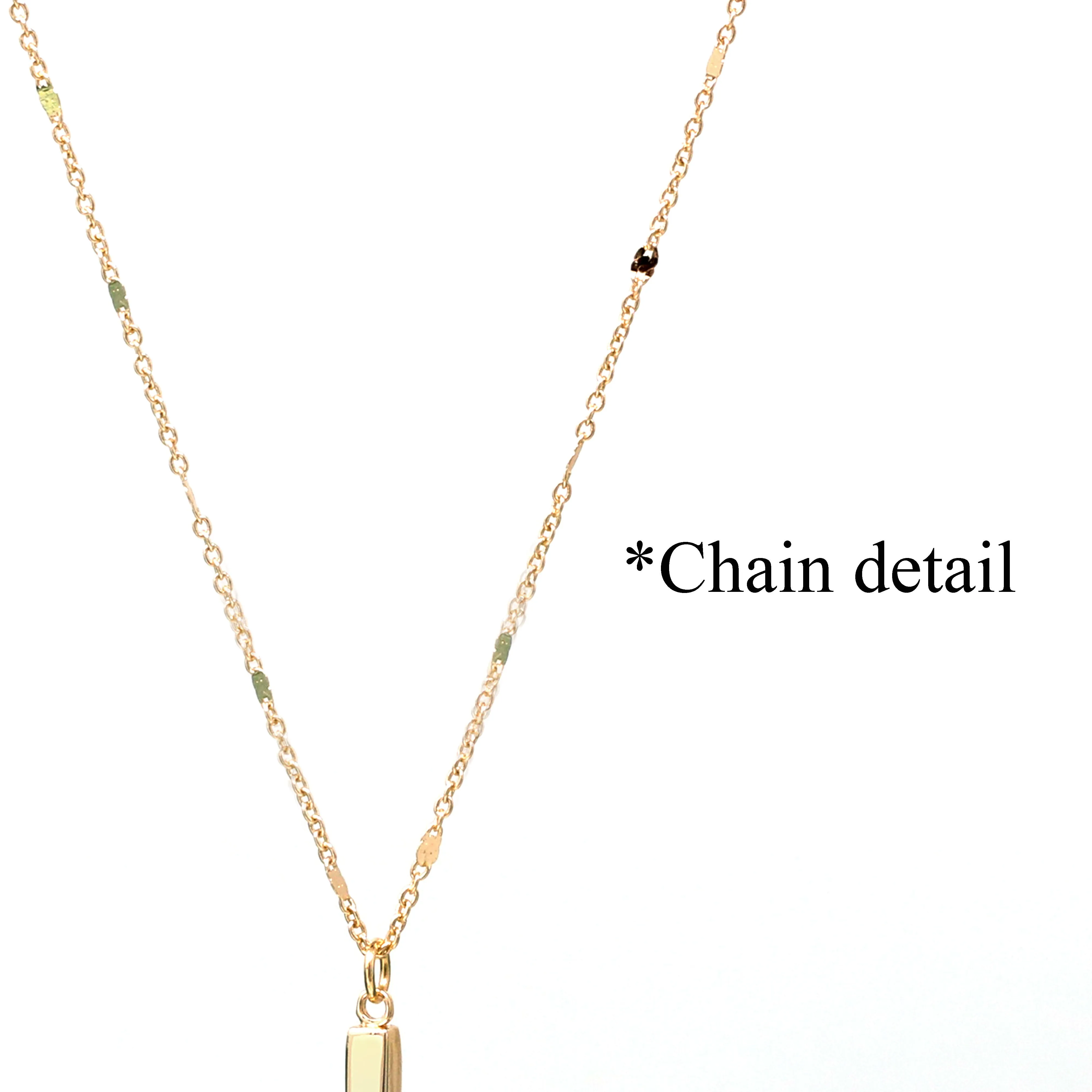 Modern Bar Charm Necklace