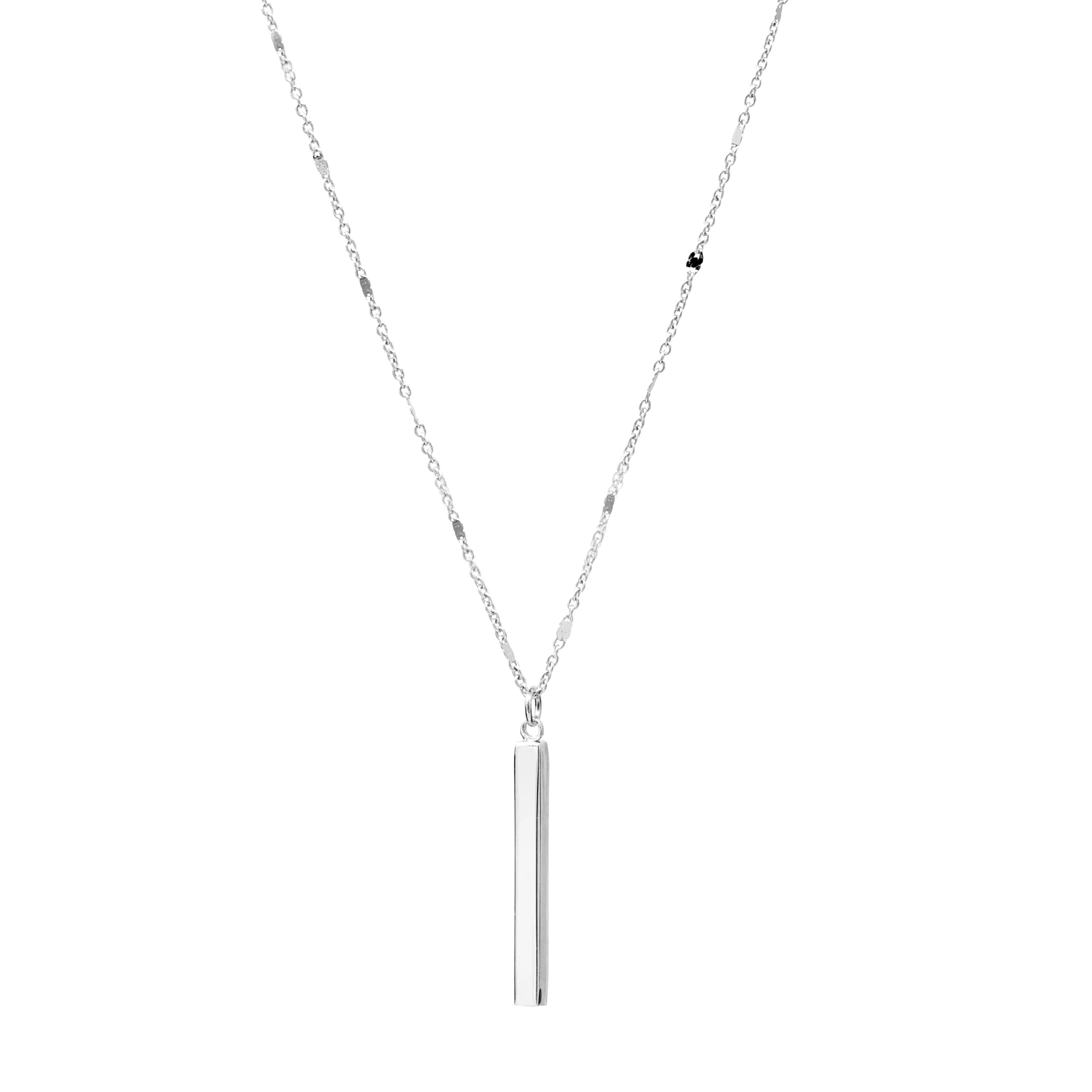 Modern Bar Charm Necklace