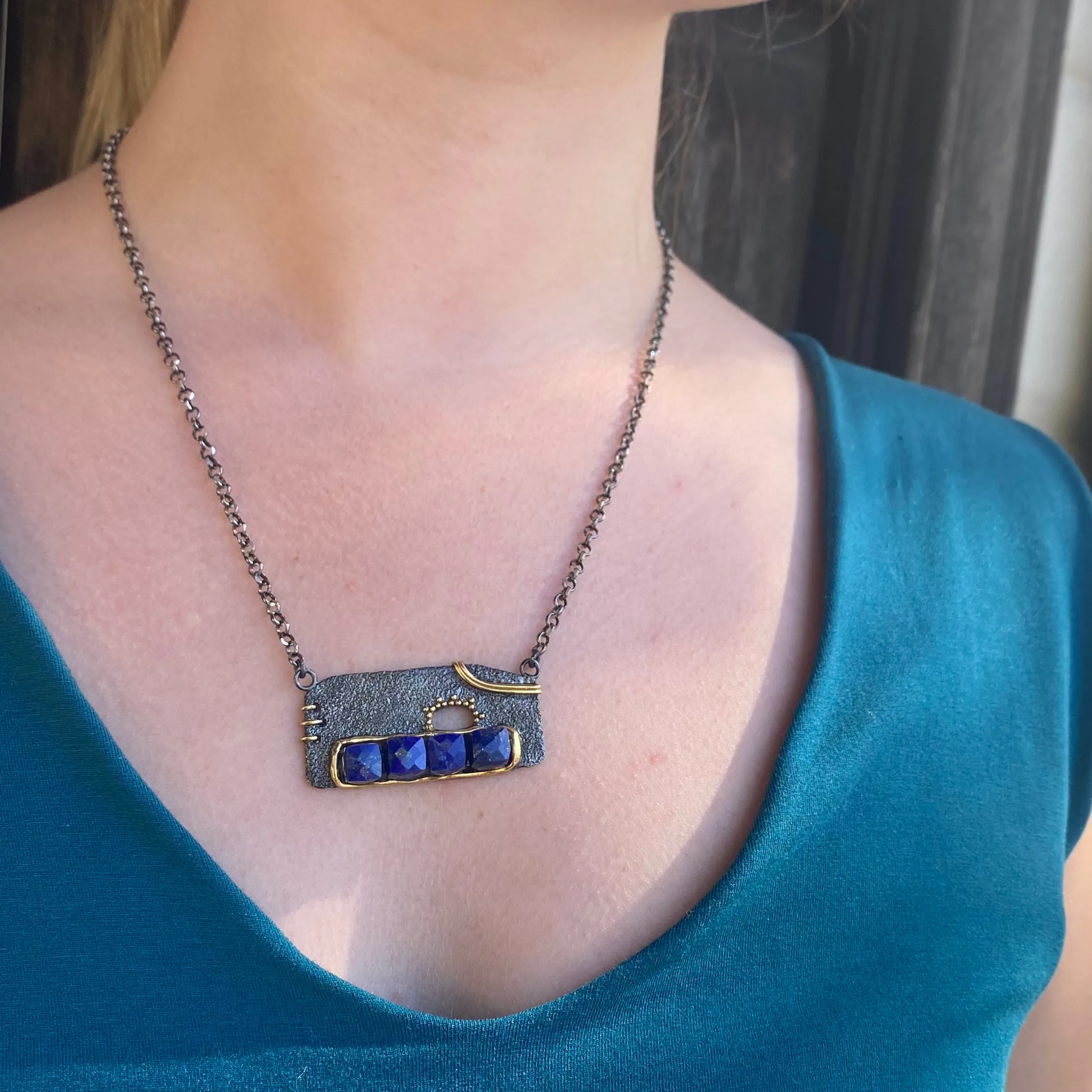 Modern Lapis Lazuli Necklace