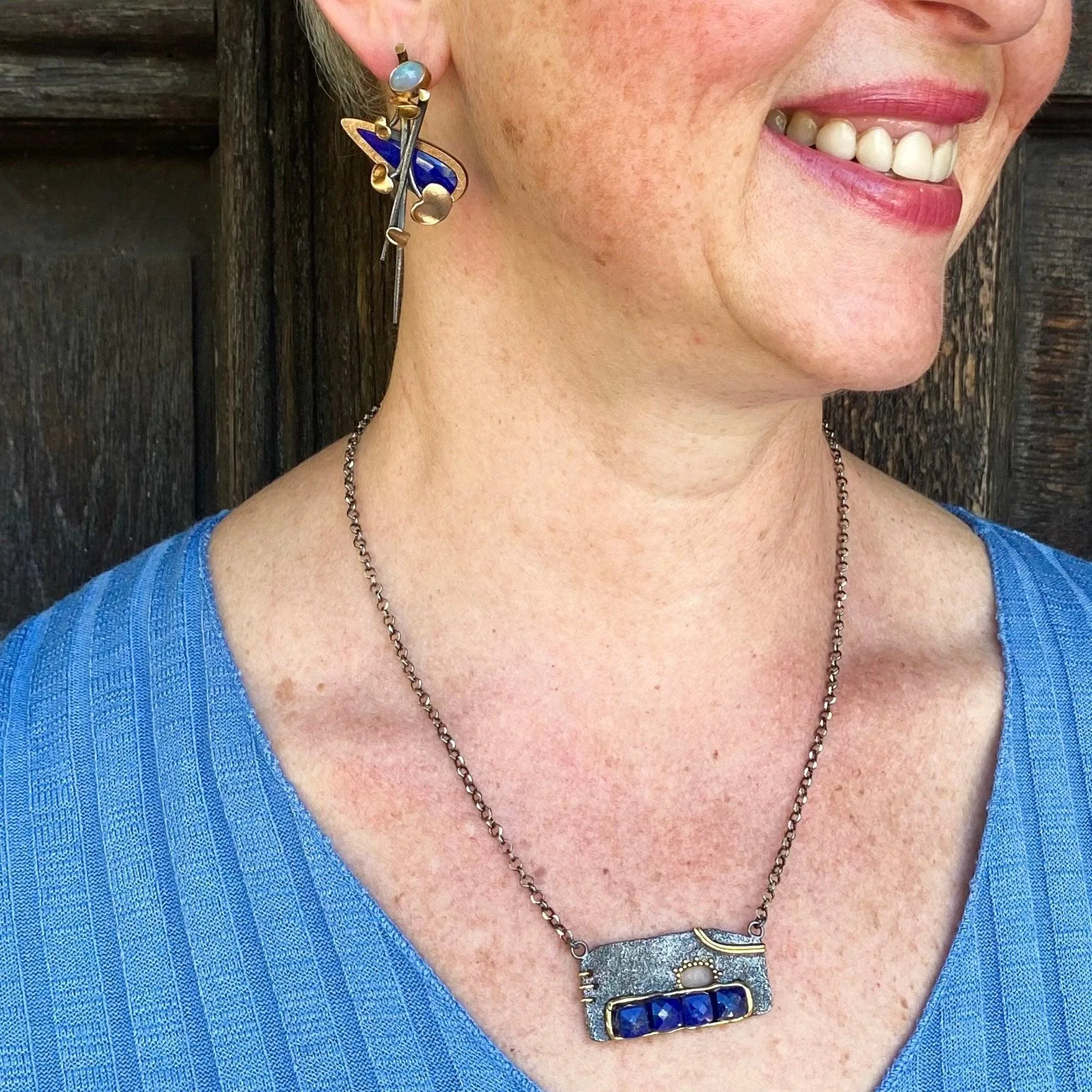 Modern Lapis Lazuli Necklace