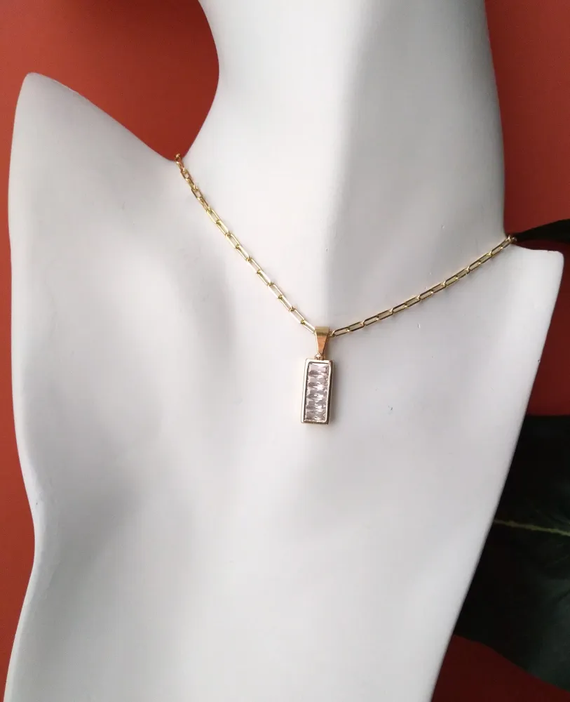 Modern Stack Paperclip Chain Necklace