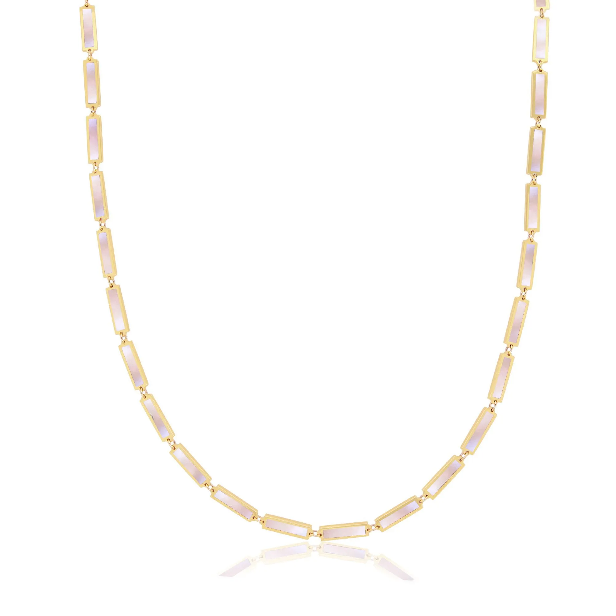 Mother of Pearl Bar Necklace