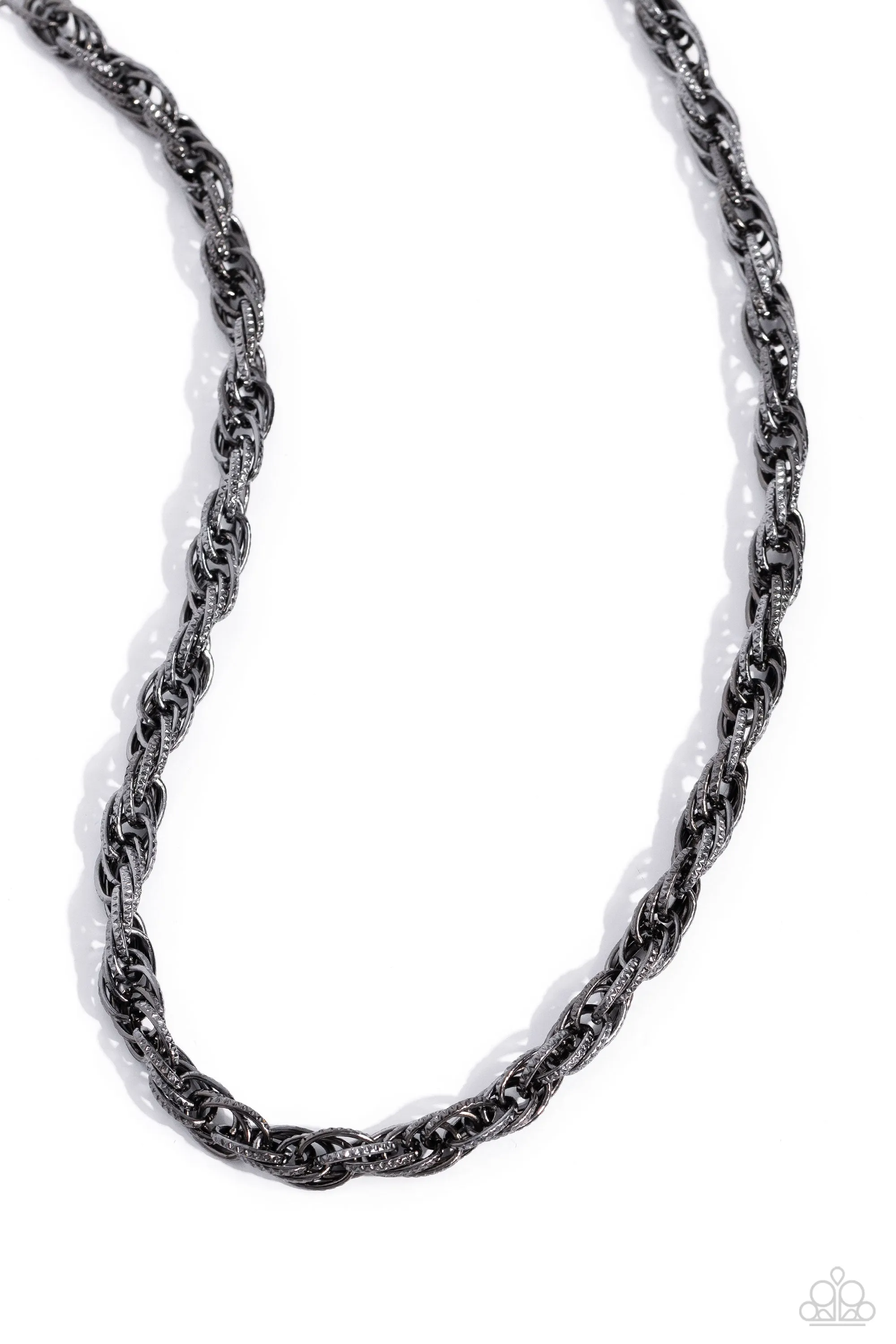 Necklaces Braided Ballad - Black N128