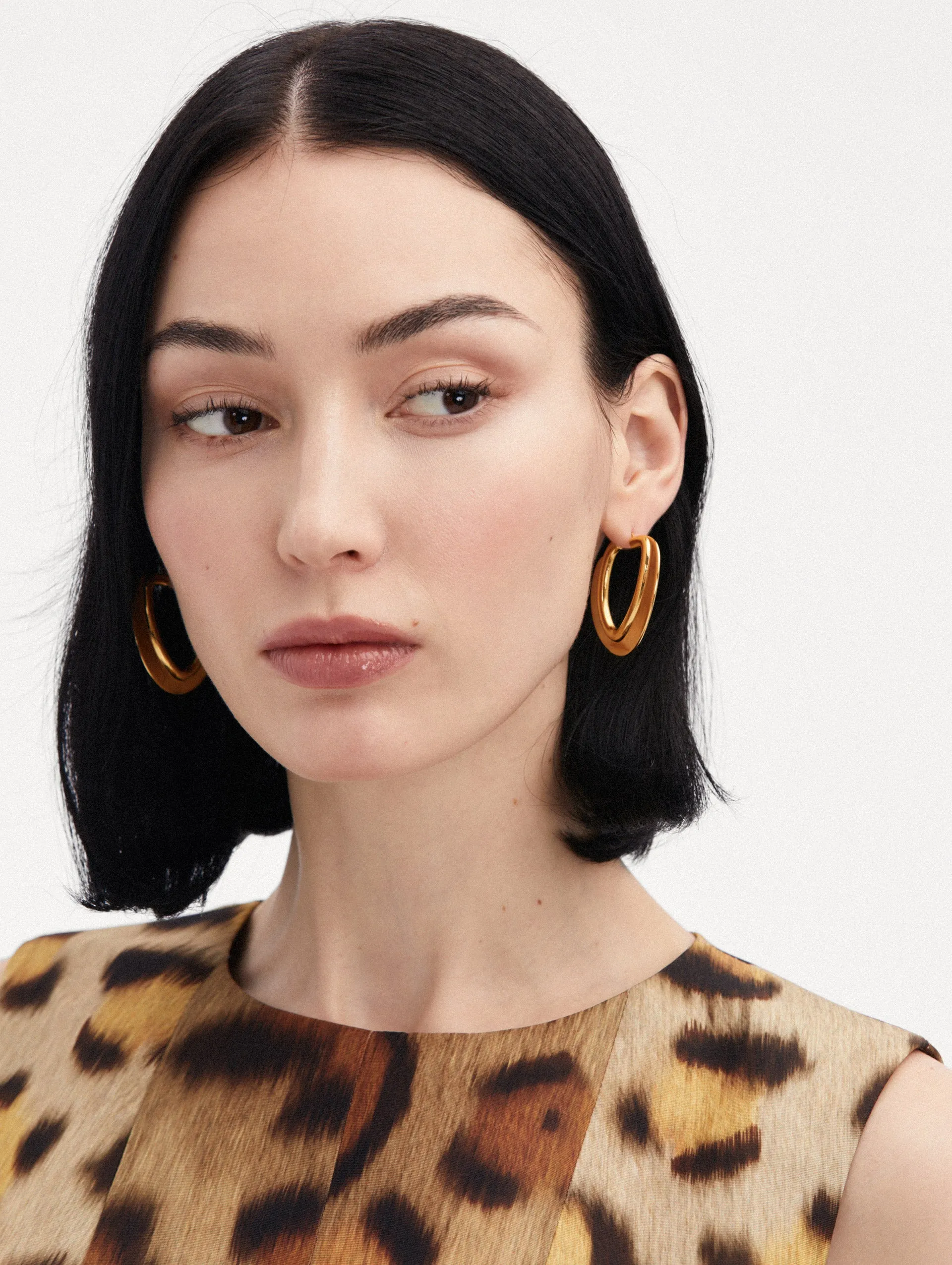 O Disk Hoop Earrings