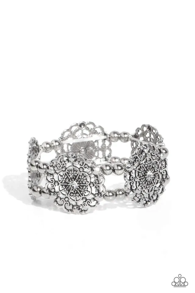 Paparazzi Bracelet ~ Ornamental Occasion - White