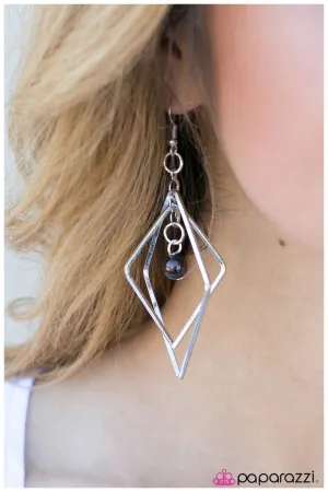 Paparazzi Earring ~ A Saving Grace - Brown