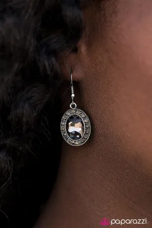 Paparazzi Earring ~ Mega Babe - Silver