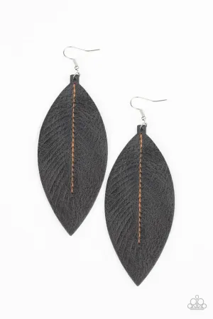 Paparazzi Earring ~ Naturally Beautiful - Black