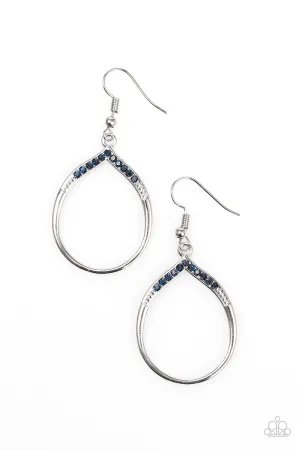 Paparazzi Earring ~ Sparkling Lights - Blue