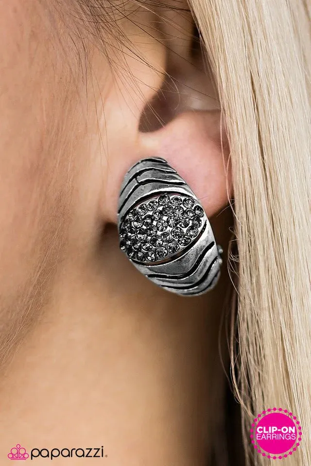 Paparazzi Earring ~ Starry Safari -Silver