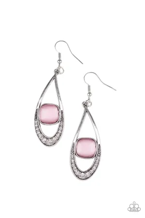 Paparazzi Earring ~ The Greatest GLOW On Earth - Pink