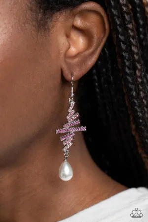 Paparazzi Earring ~ Timeless Tapestry - Pink