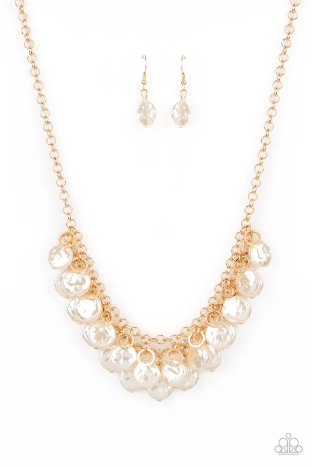 Paparazzi Necklace ~ BEACHFRONT and Center - Gold