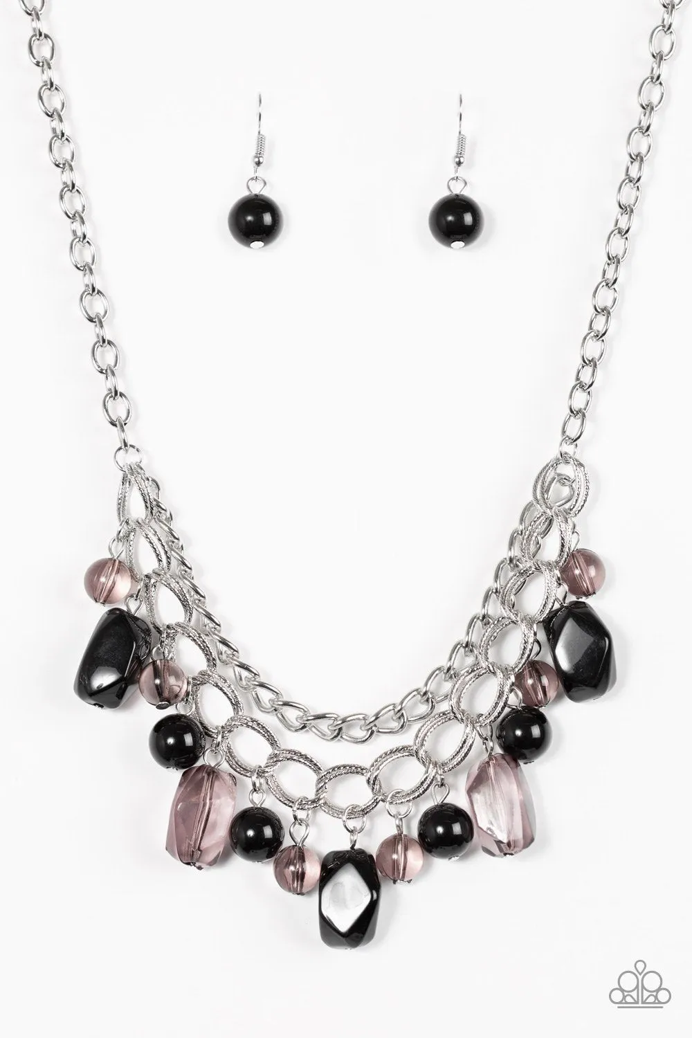 Paparazzi Necklace ~ Brazilian Bay - Black